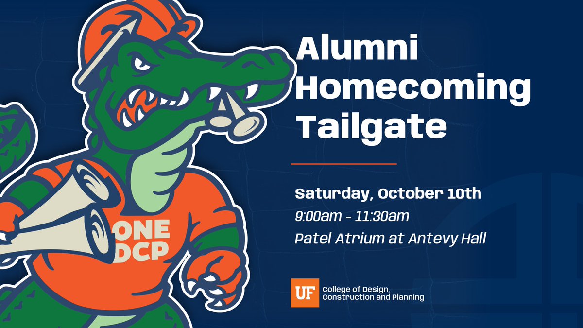 UFdcp's tweet photo. RSVP now for our Oct. 10th @ufalumni Homecoming Tailgate:
https://t.co/4ocJFHf1aR
Come enjoy a waffle-making station and a full breakfast buffet right before the Top-10 football team takes on South Carolina! #OneDCP https://t.co/IlsH4Oc27c
