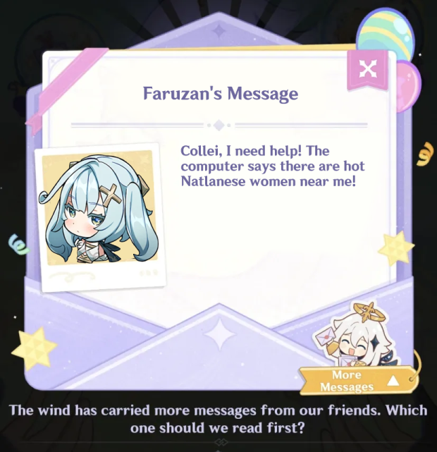 KomiiKoma's tweet photo. Faruzan's anniversary message is so cute!

#faruzan https://t.co/04oImNnKce