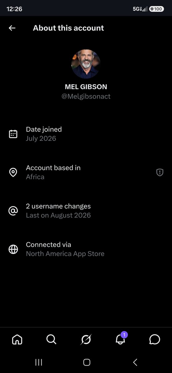 BenKimbrell64's tweet photo. ANOTHER AFRICAN CLAIMING TO BE MEL GIBSON @Melgibsonact . 58 MUTUALS FOLLOWING. REPORT AND BLOCK! https://t.co/TA7f82XpOW
