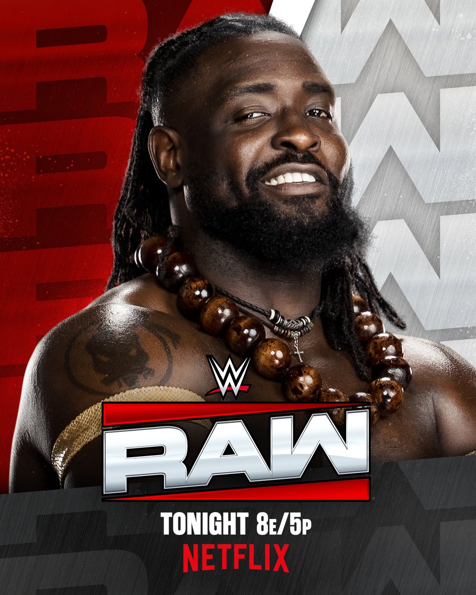 WWE's tweet photo. What will The Ruler have to say?! 🤔

Oba Femi has a message for The Vision TONIGHT on #WWERaw!

📍: Milwaukee, WI
🎟️: https://t.co/oNBQzkkVbj
📺: 8 ET/5 PT on @netflix https://t.co/CrHEAM9fTA