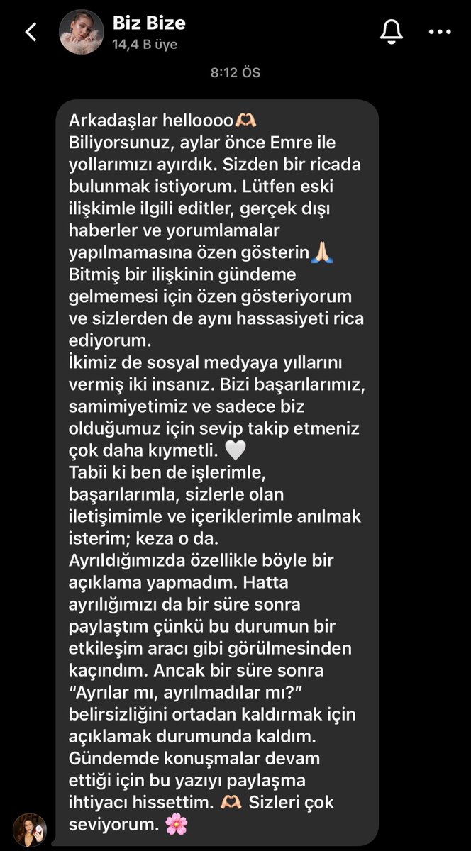 crushfeedtr_'s tweet photo. özümden tt grubuna emreyle ilgili açıklama geldi emre grubuna katıldı gibi haberler dönüyodu öyle seyler de yok https://t.co/4UOi9R21aP