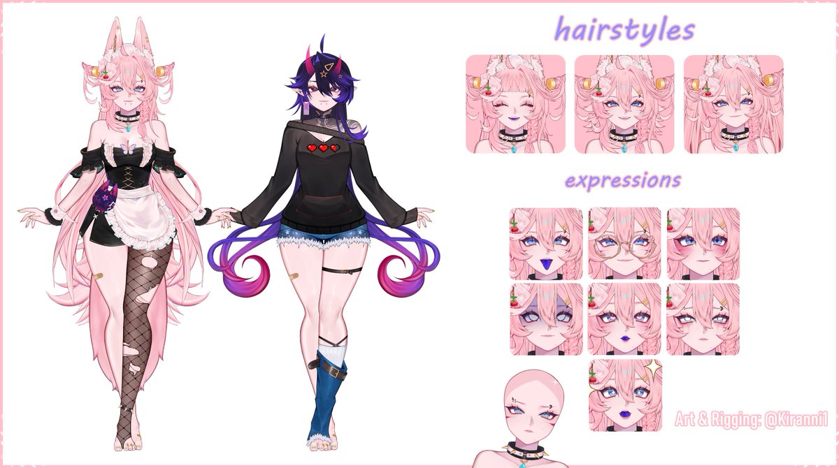 Kiranni1's tweet photo. New model Kiranni!! ✨
#Vtuber #live2d https://t.co/5hN4QSvntB