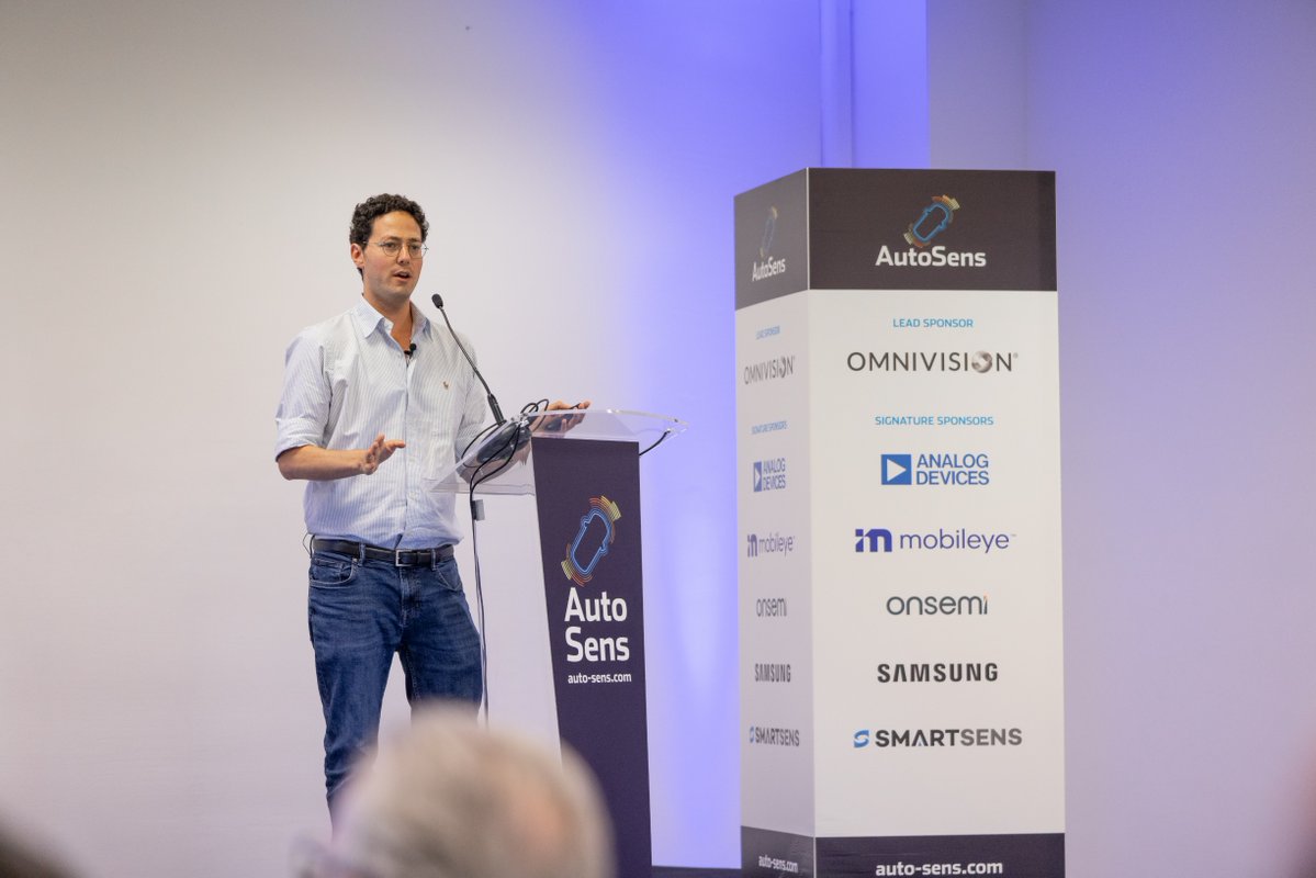 Mobileye's tweet photo. Great to be at @AutoSens_ Europe, where Mobileye experts shared how AI can better understand the complex, dynamic conditions of the physical world.

From evaluating how automotive cameras perform in motion and challenging lighting conditions, to discovering rare scenarios that can have an outsized impact on driving safety, to advancing driver and occupant monitoring beyond compliance—real-world performance matters.

Building safer, more capable driving systems means looking beyond averages: identifying the cases that matter, testing against real-world conditions, and improving how vehicles understand both the road and the people inside them.

Thank you to everyone who joined Avi Hendler, Gabriel Bowers and Elad Osherov for the conversations.
