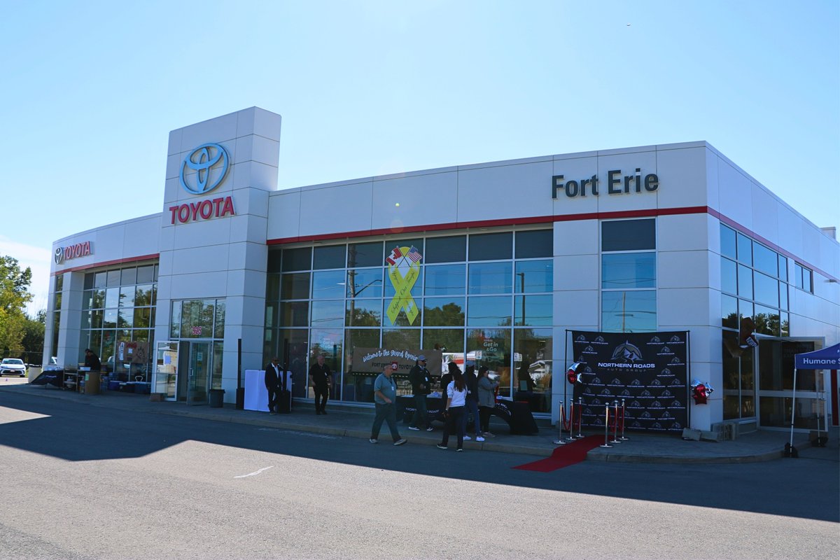 TownOfFortErie's tweet photo. Fort Erie Re-Grand Opening! 

Recently, Fort Erie Toyota celebrated its official Re-Grand Opening and Ribbon Cutting Ceremony.

Make sure to stop by 925 Garrison Rd. to explore their inventory and check out their current specials. Congratulations! https://t.co/P5jJ6wPWsL