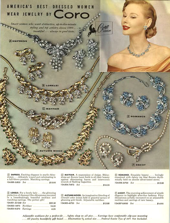 EviVintage's tweet photo. Vintage Coro jewelry  ad 1957💜🇬🇷🇨🇦 https://t.co/vY0nkAlVMk