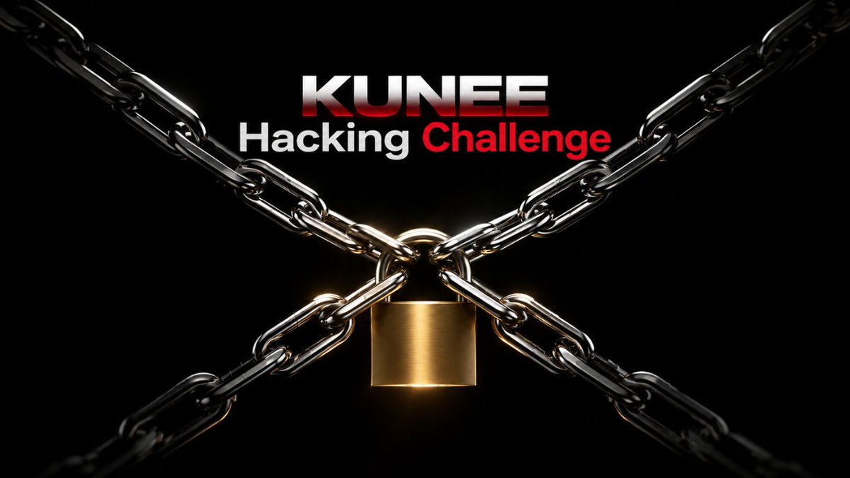 Kunee_App's tweet photo. KUNEE Hacking Challenge Phase 1 Is Open !

Phase 1 is live on Robinhood Chain Mainnet. The challenge vault holds 0.1 ETH and 10,000,000 $KUNEE.

Your goal is to find a way to move both full amounts out of the designated vault by breaking its Owner + Shield withdrawal protection. How you do that is for you to discover. The provided challenge wallet is your starting point for inspecting the target; no Owner or Shield private keys are revealed or supplied.

Challenge addresses

Owner: 0x13cfad997227B3Bedf13Bf825deFe9e945ef521E
Vault: 0x059b4E4c77cF1FD2f9154E45fF525b62b4c91Cc0
KUNEE token: 0x54c1458ffd390c60a04024e18dcad5c2c543dfde

Only this vault and its 0.1 ETH + 10,000,000 $KUNEE are in scope. To demonstrate success, provide verifiable on-chain evidence that both full amounts left the vault. A partial transfer, failed transaction, or screenshot alone does not count. Check the live challenge status and vault balances before attempting.

Challenge rules: https://t.co/T8LTOPuZtJ
Provided challenge wallet: https://t.co/TQ0rxuWJmf