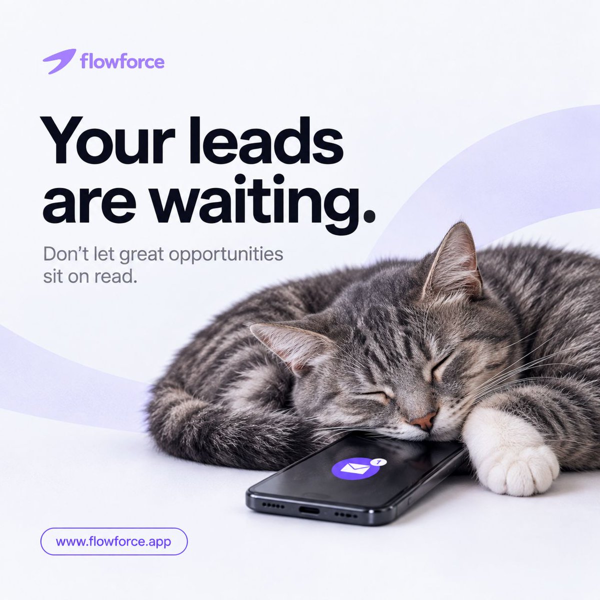 getflowforce's tweet photo. Your leads are waiting. 😴

Don't let great opportunities sit on read.

https://t.co/kV5ISxub8r 

#SalesCRM #AICRM https://t.co/phwcW2bbT9