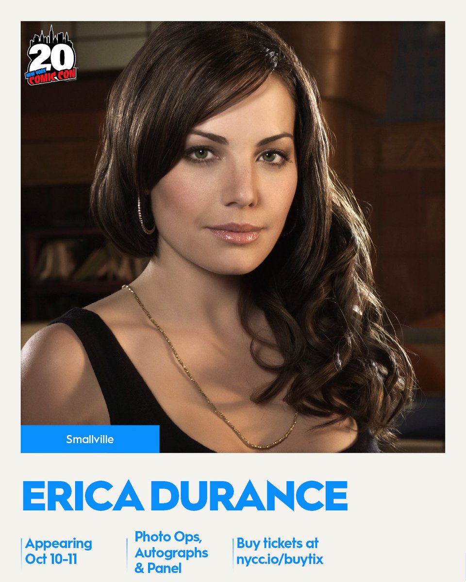 NY_Comic_Con's tweet photo. ICYMI 💥 Smallville is celebrating 25 years at NYCC! Meet Tom Welling, Kristin Kruek, Erica Durance, and Michael Rosenbaum for Photo Ops & Autographs October 10-11 and attend the Smallville panel on October 10.  

The Road to Superman: 25 Years of Smallville 
Saturday, October 15 at 11:00 AM 
North-Room 405 

Photo Ops & Select Autographs are on sale now: https://t.co/YvAqAkNwTV 

If you don't see an Autograph listed for an NYCC guest, you will be able to buy it onsite at their signing table. 

Sunday tickets are selling fast. Get yours at https://t.co/bGfHEghTqs