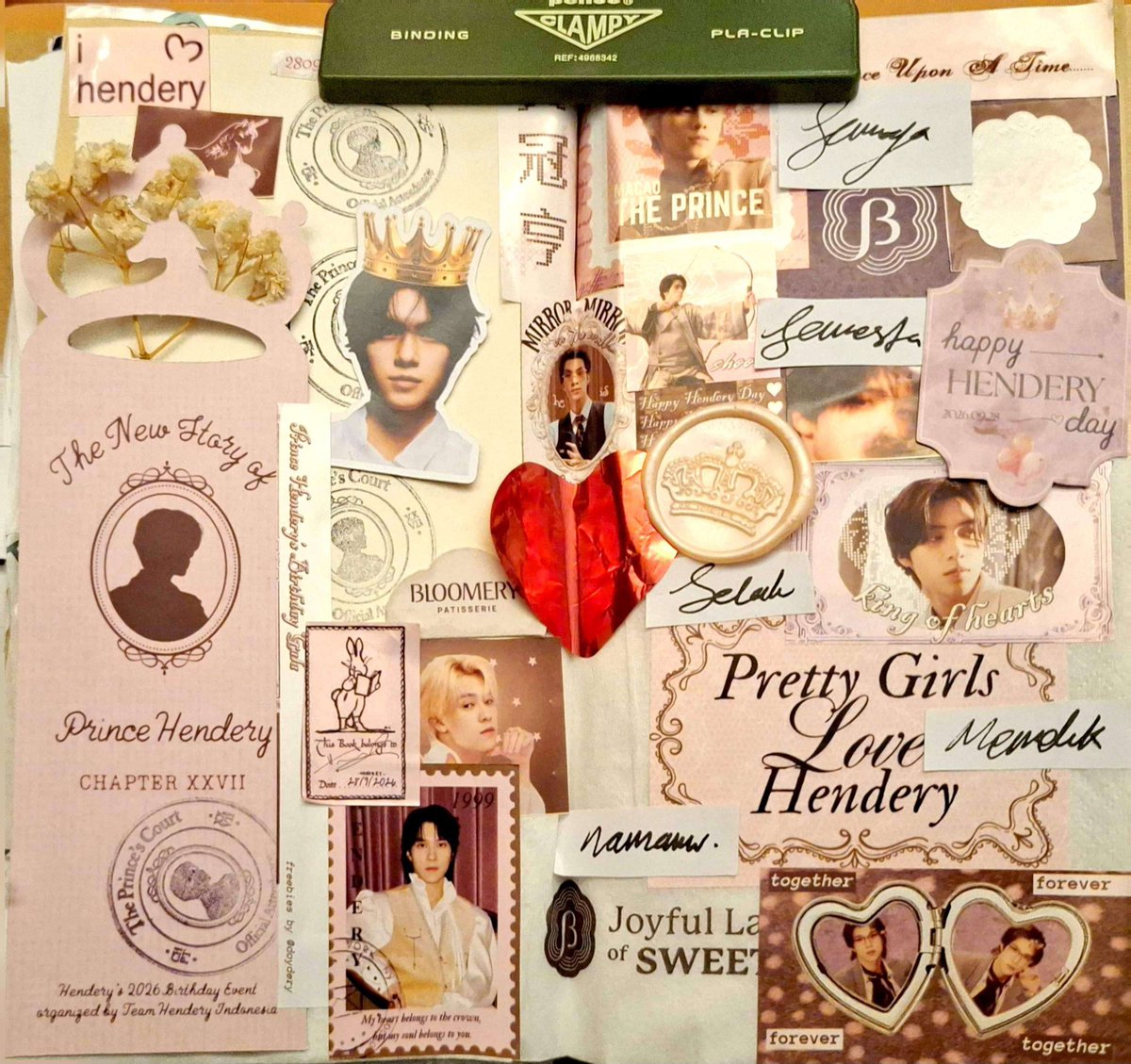 doydery's tweet photo. a very late journal spread for hendery day🩷 https://t.co/ylvQSMSax0