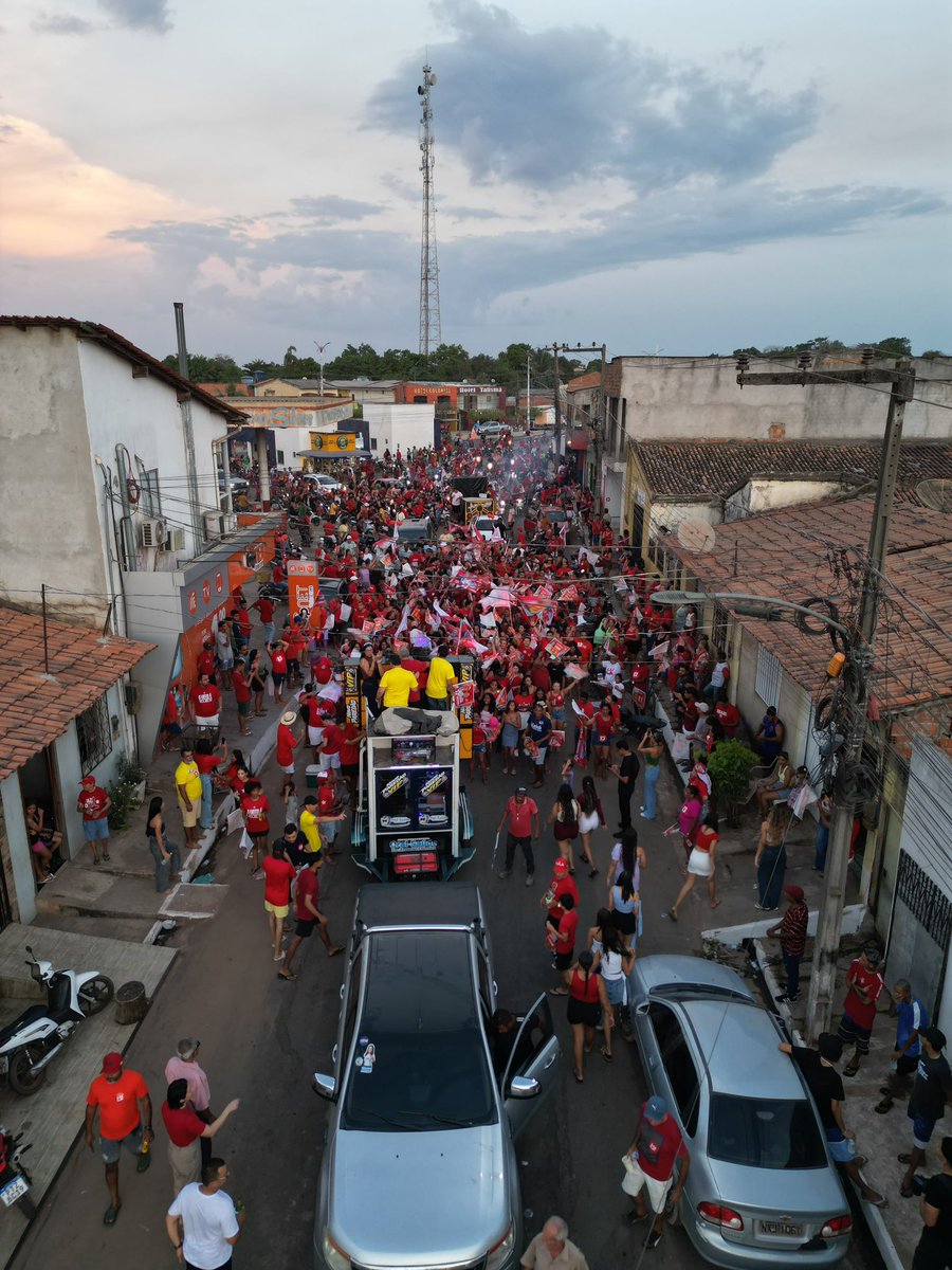 FelipeCCamarao's tweet photo. Pio XII, Maranhão, ontem 27/9. É Lula e Camarão 1️⃣3️⃣❤️🦐🦑‼️ https://t.co/VGG1i4RPbp