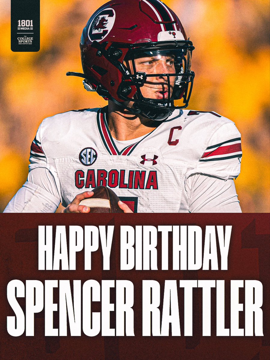 1801MediaCo's tweet photo. Join us in wishing former Gamecock @SpencerRattler a happy birthday 🎂🎉 https://t.co/MjvzJChz09