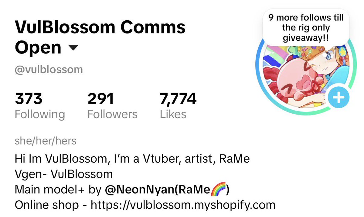 VulBlossom's tweet photo. 9 more followers away from the vtuber rig only giveaway!! https://t.co/zDOjzqn0Fs