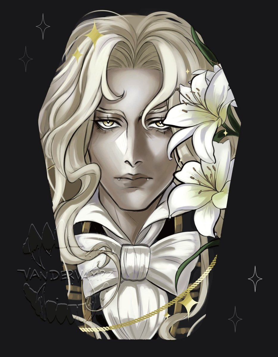 VanderVampz's tweet photo. All done 🦇🖤 gonna be making a coffin shaped badge so pardon the bit of an awkward shape ahah 

#alucard #castlevania https://t.co/px7J7KVozq