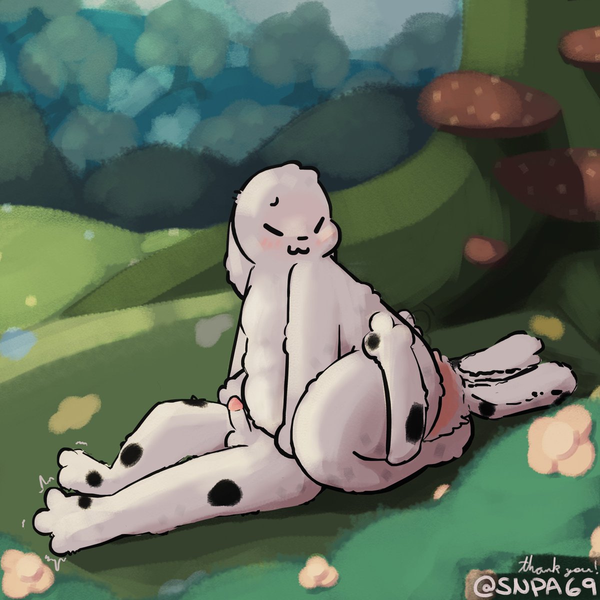 SNPA69's tweet photo. average productive day for bunnies in the forest :3c
commissioned by sam the rabbit thank you!!!!!!! 🤍🤍
#furry #furrynsfw #nsfw #facesitting #kiss #sixtynine #gayfurry #gay #bigfatstinkyunwashedsweatybunny https://t.co/JwnXszaVZX