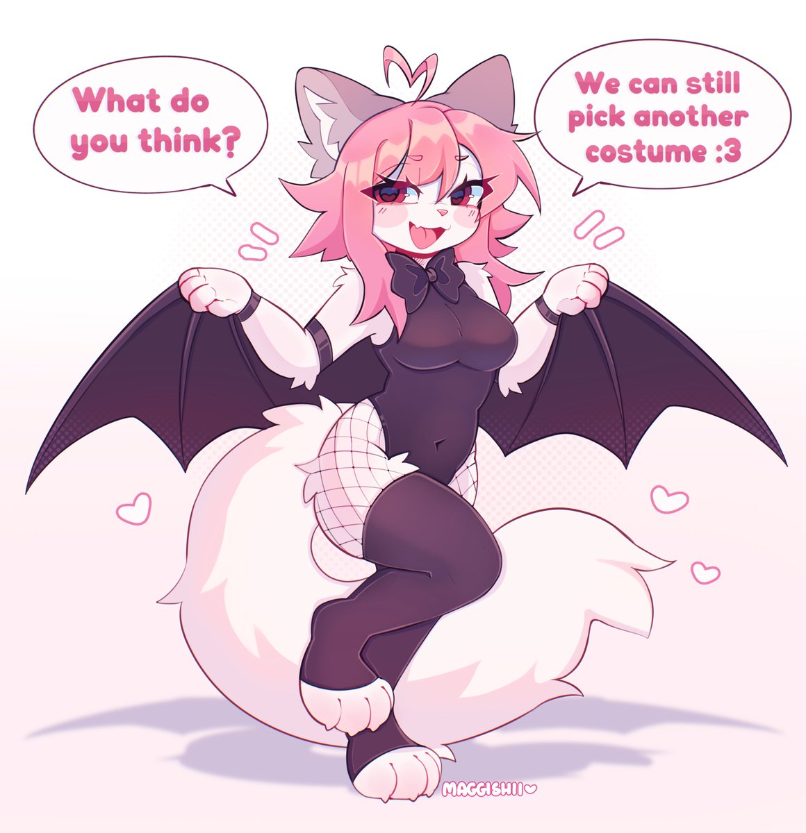Maggishii's tweet photo. What other costumes should she try on?🩷 https://t.co/WAAOoXL8it
