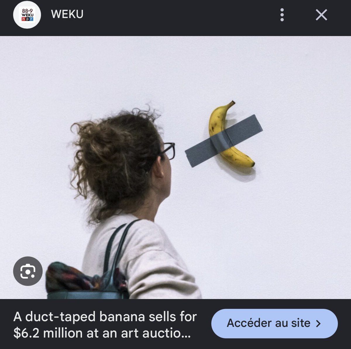 karatademada's tweet photo. The anti-AI crowd yells “AI slop” at every piece of AI creative art.

Meanwhile, traditional art: 👇😂

An invisible sculpture, worth $18K .
Scribbles, worth $70 million.
A banana duct-taped to a wall, worth $6.2 million.

And somehow AI is where we suddenly need a universally agreed definition of “real art.” 😆

The truth is, art has always been weird, subjective, provocative, confusing and sometimes completely ridiculous.

AI didn’t invent that.