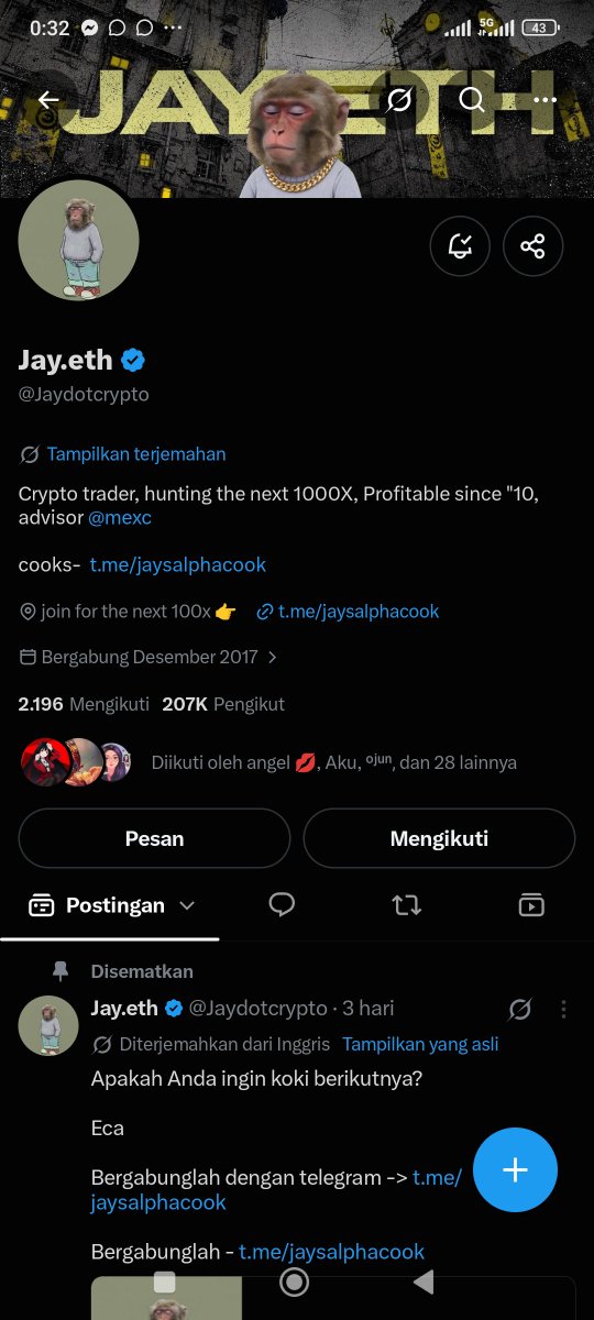 bagunss12's tweet photo. @Jaydotcrypto Hello Mr jay @Jaydotcrypto

Join and Notis on💜

G94NLUsDVeYz4mrqnqnjcR5o3cDJGR2DRqPfRss35G2E https://t.co/WcmZOHzL3r