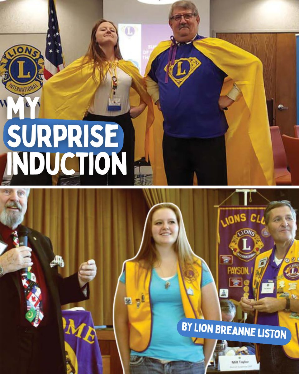 lionsclubs's tweet photo. 🦁 "I share the story of my Lions induction often — partly because it’s pretty comical, but mostly because it shaped who I am today."

Read Breanne's full story, "My Surprise Induction," at the link below. 🔗👉
https://t.co/fLIilJqPtx https://t.co/jgz94K8D0q