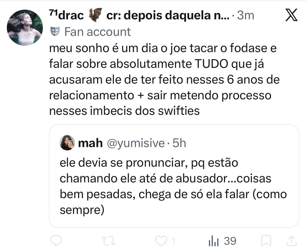 stateogrce's tweet photo. se a taylor foi tao ruim com ele e isso é tudo uma mentira inventada na cabeça dela pq ele n faz isso mesmo? 🥺 https://t.co/7MKEkNw8sx