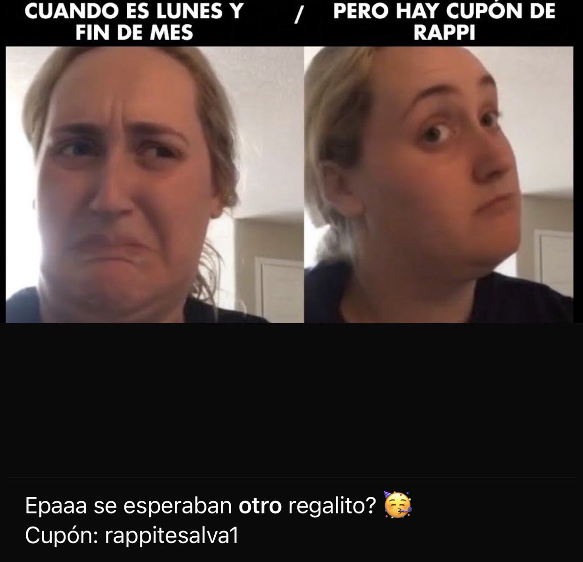 radarahorro's tweet photo. Radar Detecta 🚨
Cupón de Rappi
RAPPITESALVA1
#Cupones #Descuentos #Ofertas #Rappi https://t.co/LnYUJaclUB
