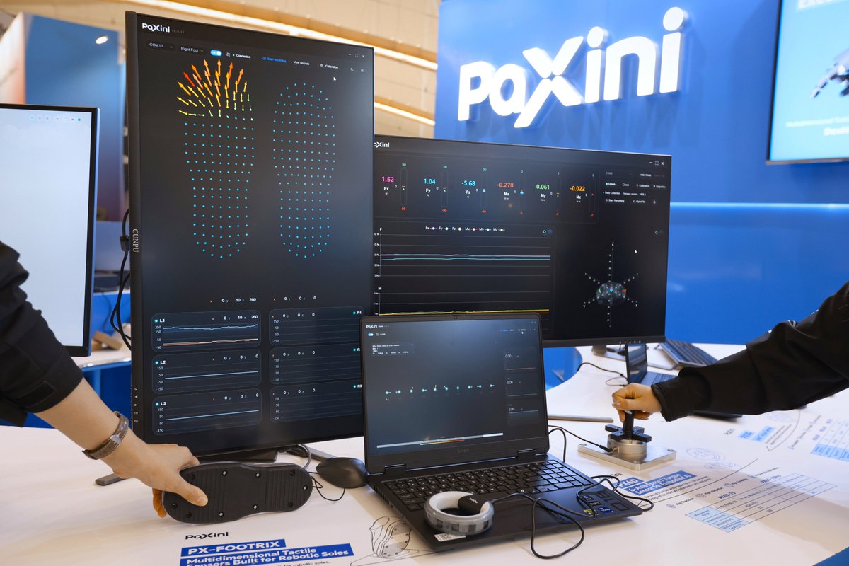 PaXiniAI's tweet photo. 🚀 The doors are open at #IROS2026!

PaXini is officially on the ground in Pittsburgh, bringing our latest embodied perception technologies and full-stack solutions to 𝗕𝗼𝗼𝘁𝗵 #𝟰𝟬𝟬.

From 𝘁𝗮𝗰𝘁𝗶𝗹𝗲 𝘀𝗲𝗻𝘀𝗶𝗻𝗴 𝗵𝗮𝗿𝗱𝘄𝗮𝗿𝗲 to 𝗢𝗺𝗻𝗶𝗩𝗧𝗟𝗔 𝟮.𝟬 𝗺𝗼𝗱𝗲𝗹 and 𝗼𝗺𝗻𝗶-𝗺𝗼𝗱𝗮𝗹 𝗱𝗮𝘁𝗮 𝗰𝗼𝗹𝗹𝗲𝗰𝘁𝗶𝗼𝗻 𝘀𝘆𝘀𝘁𝗲𝗺, join us to explore what’s powering the next generation of embodied AI. 
Featured products：
🌟 𝗣𝗫𝟲𝗔𝗫 𝗚𝗘𝗡𝟰: Multidimensional tactile sensor powered by the true 6D tactile sensing chip, GEN4 FUSE.
🌟 𝗣𝗫𝗖𝗮𝗽 𝗣𝗿𝗼: Next-generation five-finger data collection glove for capturing ready-to-use, high-quality data.
🌟 𝗣𝗫-𝗙𝗢𝗢𝗧𝗥𝗜𝗫: Tactile sensor built for robotic soles, unlocking advanced plantar perception for bipedal robots.

Visit us at: 
📍 𝗕𝗼𝗼𝘁𝗵 #𝟰𝟬𝟬
📅 September 28 – 30, 2026
📌 Pittsburgh, PA

Looking forward to seeing you at #IROS2026!
