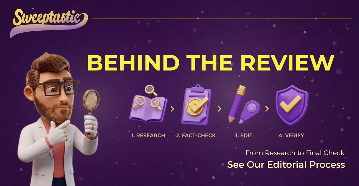 SweeptasticCas's tweet photo. 🔎 BEHIND A SWEEPTASTIC REVIEW

Research → Fact-checking → Editing → Final verification.

See how Sweeptastic approaches its editorial process:

👉 https://t.co/BkYn03fn3D

No purchase necessary · #ad | We may earn a commission · Play responsibly https://t.co/okqIcXzHu2