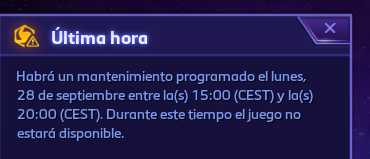 NegavTice's tweet photo. Entrando a las 19:10: Uy qué raro hace 10 minutos que tendría que haber terminado el mantenimiento según el anuncio
Entrando a las 19:30 Uy qué raro el mantenimiento no termina hasta dentro de media hora habrá sido imaginación m- https://t.co/bBs0epySAK