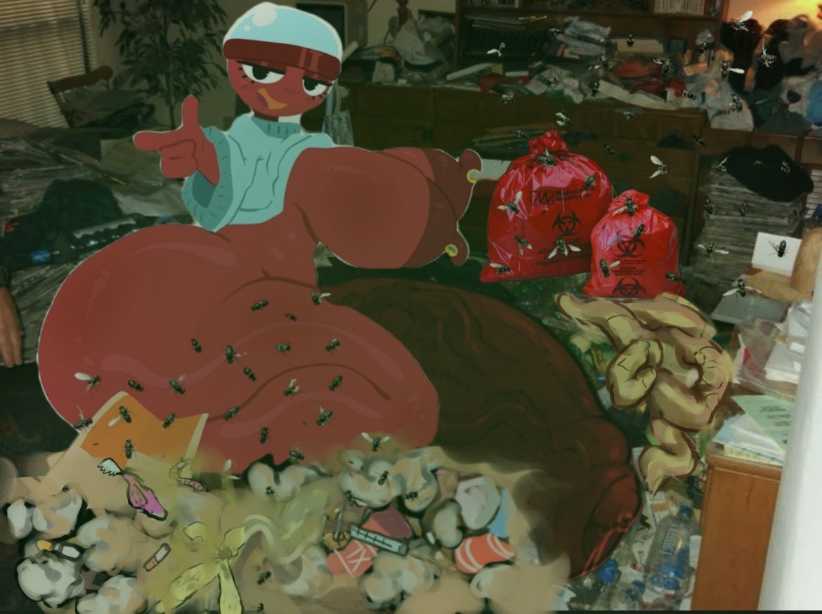 GoopyPop's tweet photo. CW:// filth

*If you think Gigi’s room looked horrid, look at the mess this slob has done around other places her filthy ass stays in. How does one get THIS BAD?* https://t.co/hAq45nJiGr