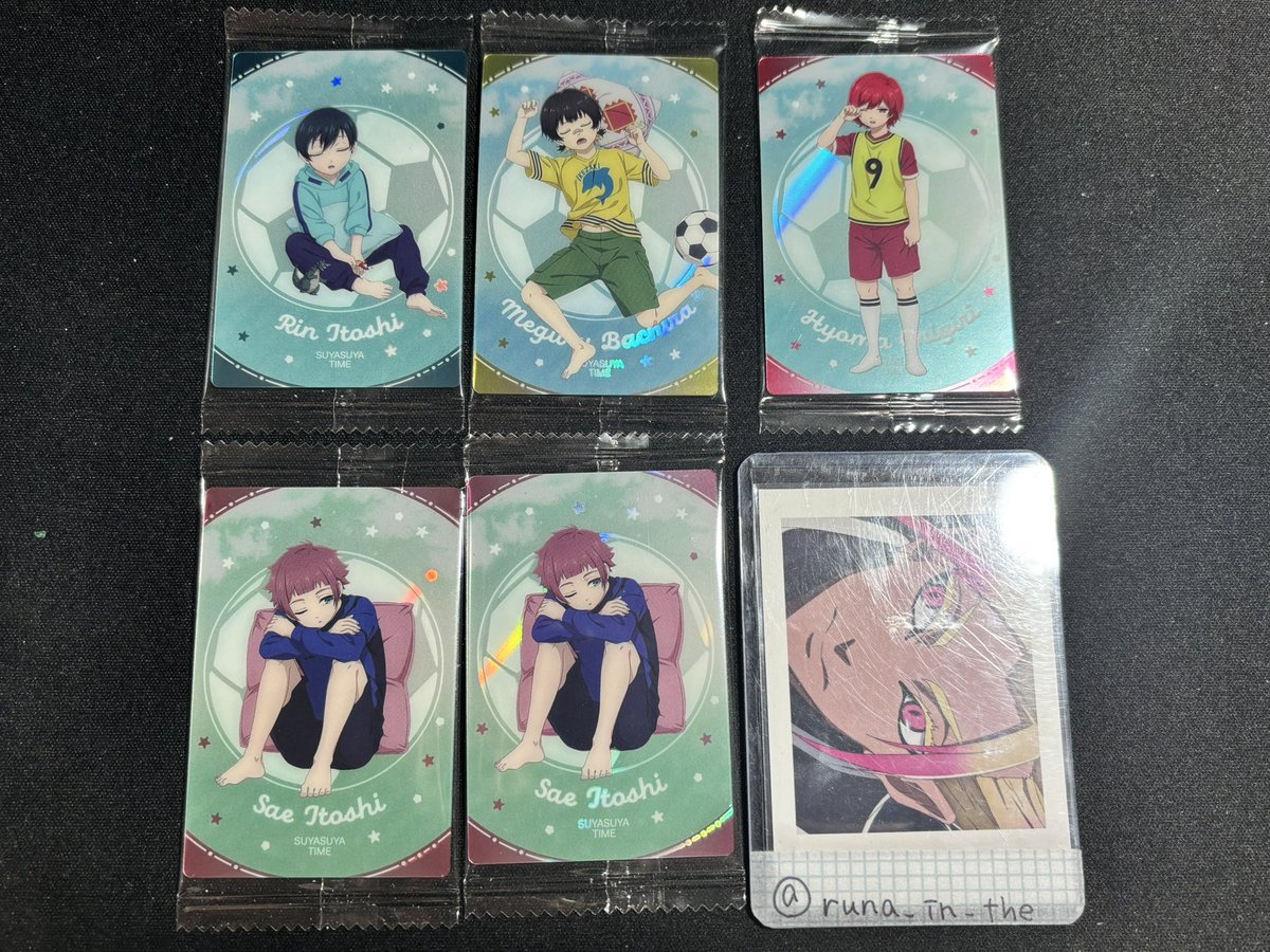 runa_in_the's tweet photo. 交換 ブルーロック ウエハース6 ER E O

譲 画像 1〜3枚目
求 士道龍聖

1〜2枚目は複数提供をお願いします。リトリンございますので一読ください。 https://t.co/X44np6AMPf