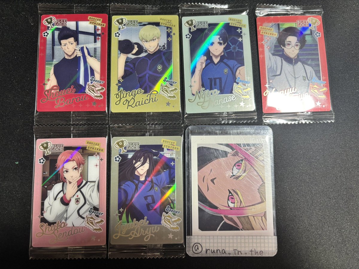 runa_in_the's tweet photo. 交換 ブルーロック ウエハース6 ER E O

譲 画像 1〜3枚目
求 士道龍聖

1〜2枚目は複数提供をお願いします。リトリンございますので一読ください。 https://t.co/X44np6AMPf