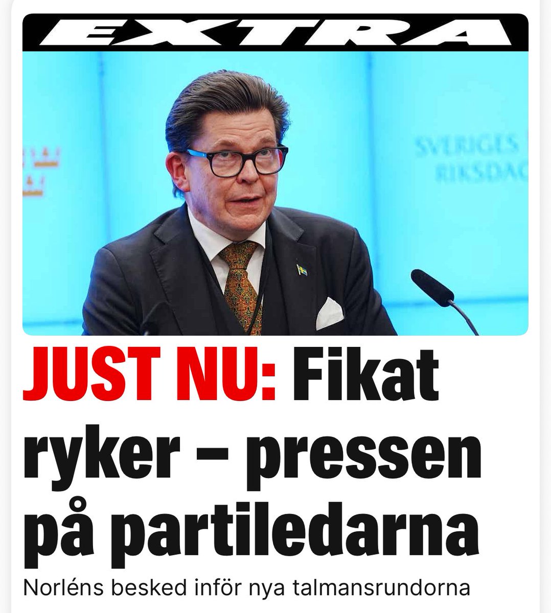 thejoelgoldman's tweet photo. Shit han menar allvar nu! https://t.co/bZP1Hk6Dsc