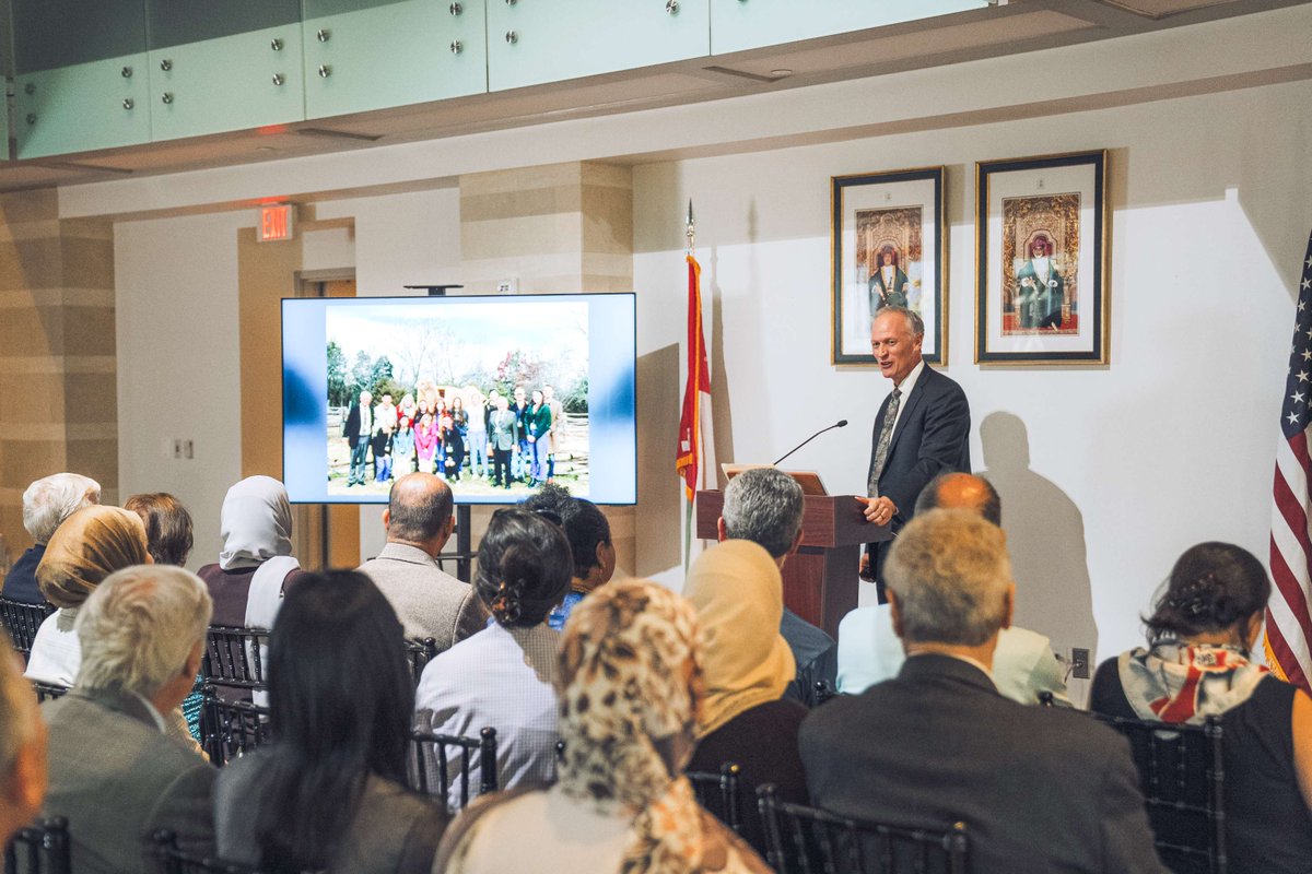 SQCCDC's tweet photo. In recognition of America’s 250th anniversary, the Sultan Qaboos Cultural Center hosted the lecture “George Washington and His World,” featuring Dr. Denver Brunsman, Associate Professor of History at George Washington University.

The event was attended by Counselor Sabra Al Hooti, Deputy Chief of Mission at the Embassy of the Sultanate of Oman, along with diplomats from various embassies, professors, students, and members of the DMV community. Opening remarks were delivered by Halima Al Balushi, Program Officer at SQCC.

The lecture explored George Washington’s life, leadership, and legacy, followed by an engaging Q&A session with the audience.