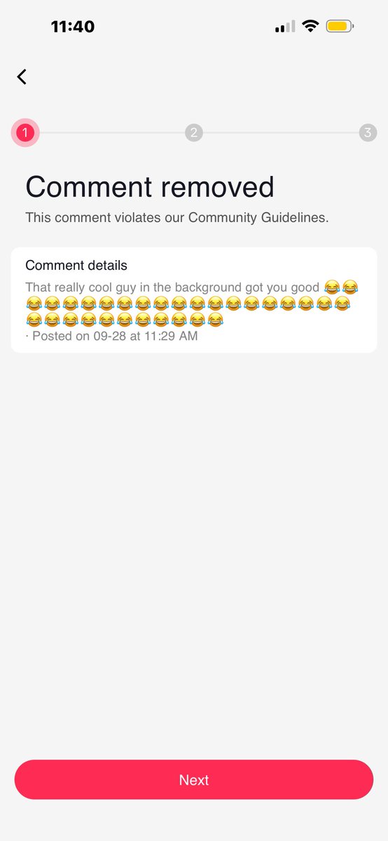 collinyttv's tweet photo. Just got a comment removed from @HeyItsFink’s TikTok post 💀💀💀 https://t.co/IvUlVAX3qJ