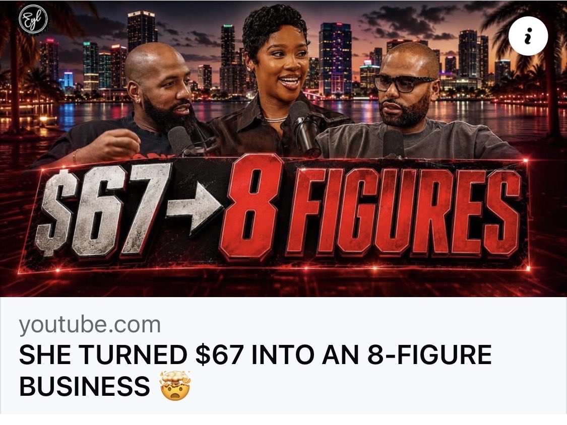 YOUNGFRESHHH's tweet photo. Good Afternoon World 🌎 Its Motivation Monday! Part 1
✅ Business News ✅
SHE TURNED $67 INTO AN 8 FIGURE BUSINESS!…. 🗣️ In JESUS CHRIST Name Right Now Amen ❗️
❤️ Y.L JESUS 💍 CHRIST T.M.L ❤️
🚩 https://t.co/orSAslWm7j
#God1st #JesusChrist #HolySpirit #kingdomofgod https://t.co/G1TXQXVfuD