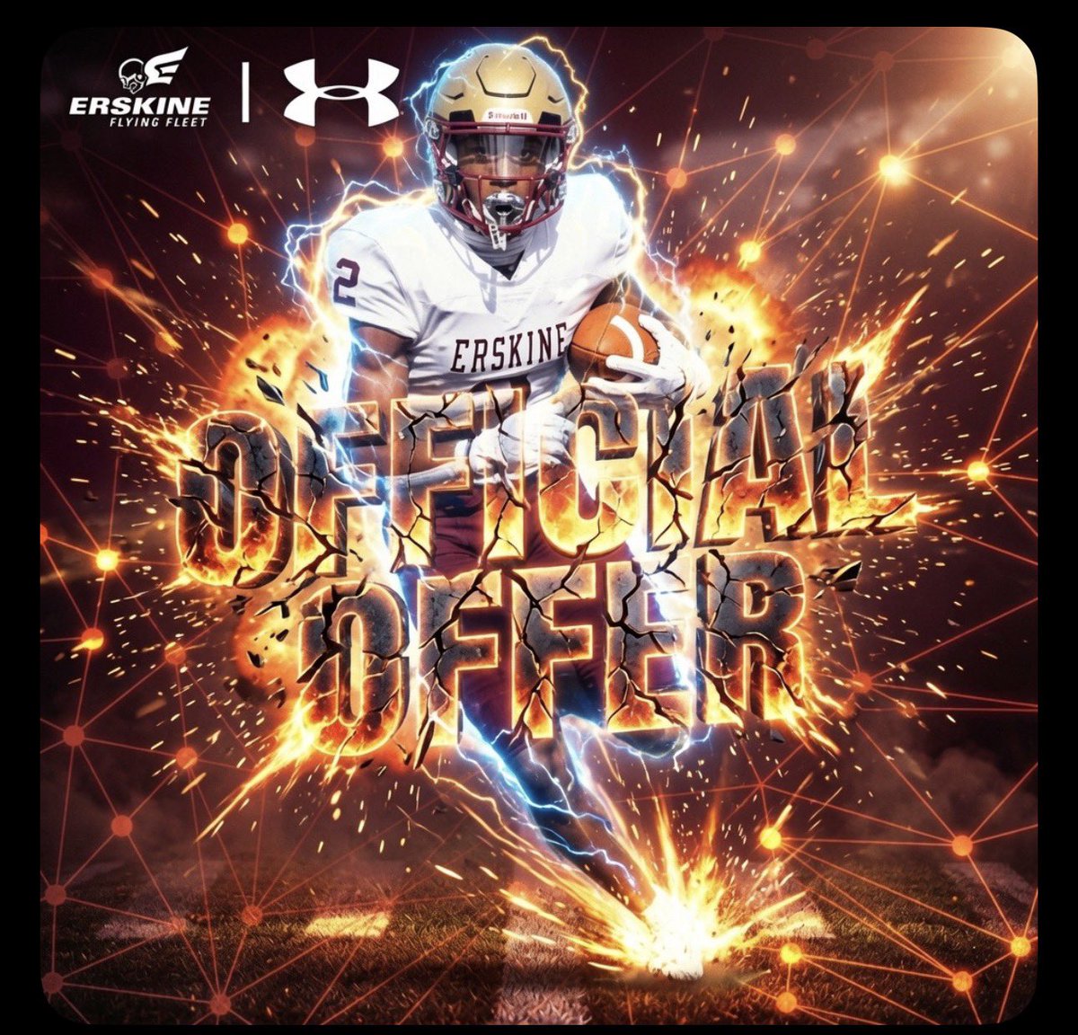 smallnick05's tweet photo. I am blessed to receive my seventh offer from ERSKINE college🧨
@icoachfb @LilphamMatt_QB @ALRaysFootball @TheRedZoneCoach @uspavenetwork https://t.co/191XLU3JX5