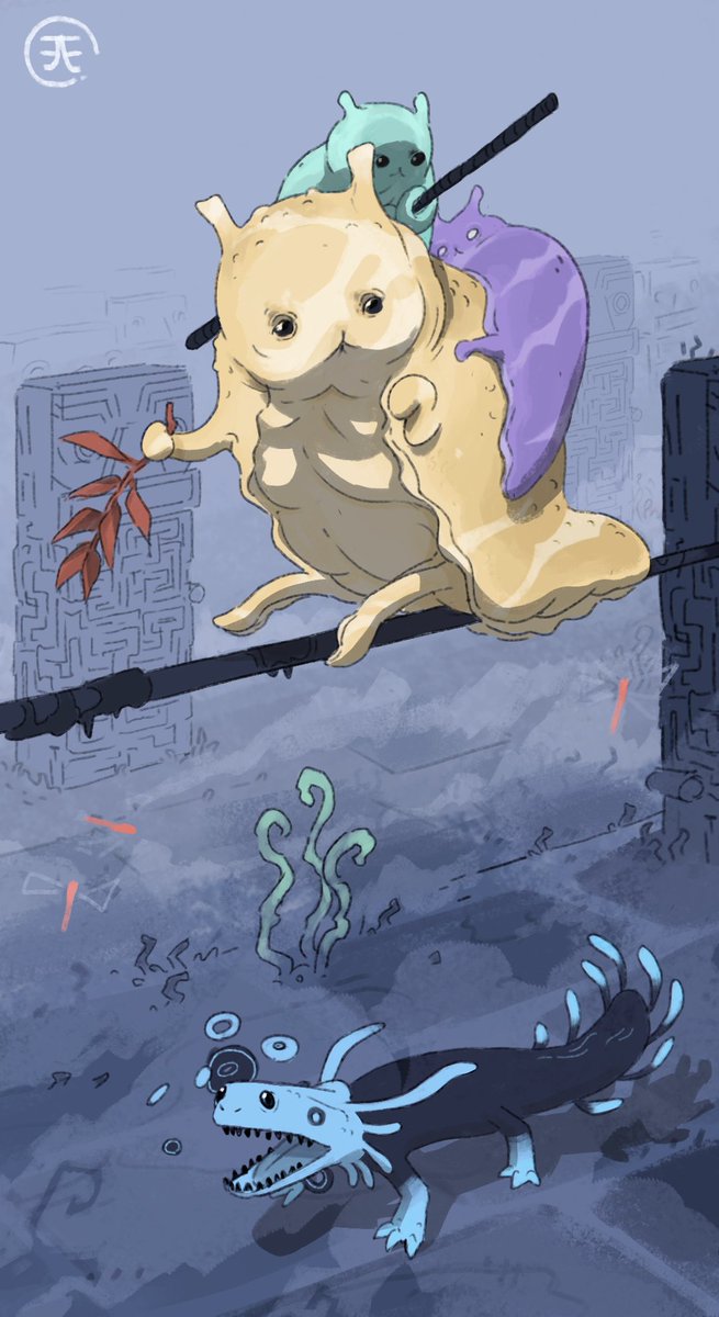 GenrihVolf's tweet photo. Gourmand with kids

#rainworldfanart #rainworld https://t.co/GqBL4IKtwZ