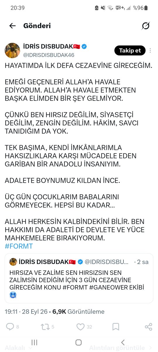 gokhan3556's tweet photo. #formt @IDRISDISBUDAK46  sen bu insanların âhıyla çok yaşamazsın çocuklarından uzak kalmaya üzülüyorsun ama #formt te dolandırılan insanların çocuklarına üzülmedin. İtirafçı ol dolandırıcıları ifşa et hayır dua al https://t.co/Mw20ePwjcS