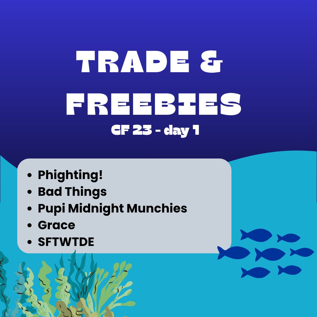kiamboii's tweet photo. Hlo! ill be coming to #CF23 / #comifuro23 for trades with these fandom:
- #Phighting
- #badthings
- #pupimidnightmunchie
- #grace
- #sfwtde

Stock for art print is limited (5-10 in stock, still unsure about it), feel free to ask me for futher question!^^ https://t.co/iQQg8vdcOZ