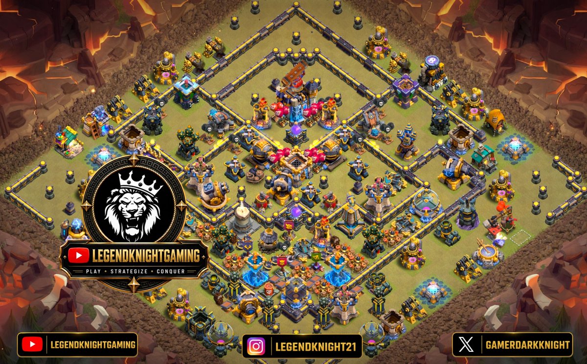 GamerDarkknight's tweet photo. Town hall 18 Legend league base layout

Base Link

https://t.co/RMhNeTzq4a

For more base links check my youtube channel 

https://t.co/FF0tZZnjzs

#clashofclans #coc #gaming #probases #elitebases #baselayouts #trending #viral https://t.co/bHECD43WrR