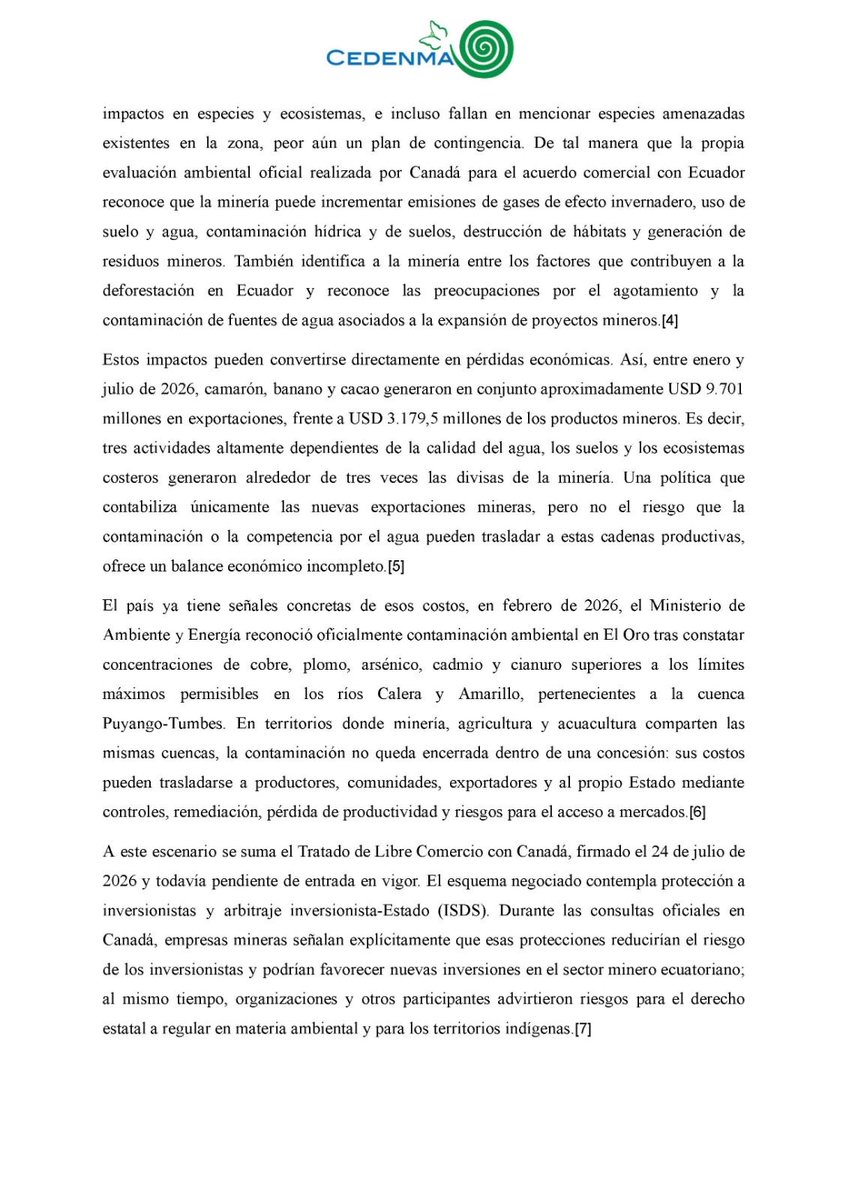 CEDENMA's tweet photo. CEDENMA cuestiona la responsabilidad del Gobierno y del FMI en una política que acelera la expansión extractiva mientras deja en segundo plano sus costos sobre el agua, el clima y las finanzas pública. https://t.co/OZ3TOmnkhA