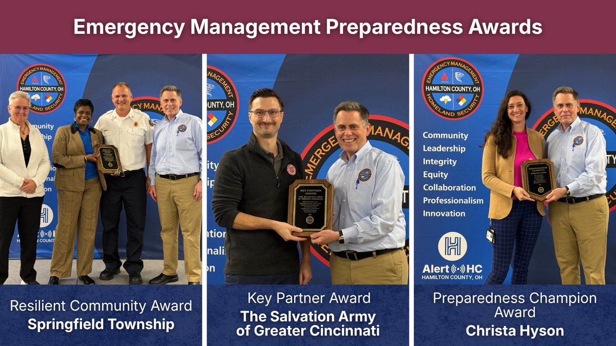 HCEMA's tweet photo. Last Friday, we brought together nearly 200 partners at Hamilton County's 10th Annual Partners in Preparedness meeting to discuss this year's theme: When It Happens To You. Thank you to everyone who attended and to all our partners for your preparedness efforts. https://t.co/nveTLsmcyp