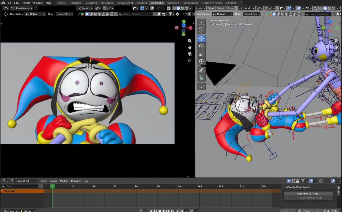 Nytte12's tweet photo. THE MOST ACCURATE POMNI MODEL?
I'll render it wait a minute...

model by me btw https://t.co/tEd6XjSUdl