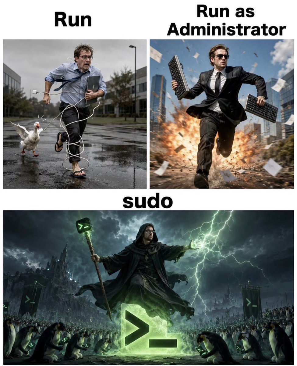 EnzoraGroup's tweet photo. Sudo </> 😂 https://t.co/B6qxuUOht6