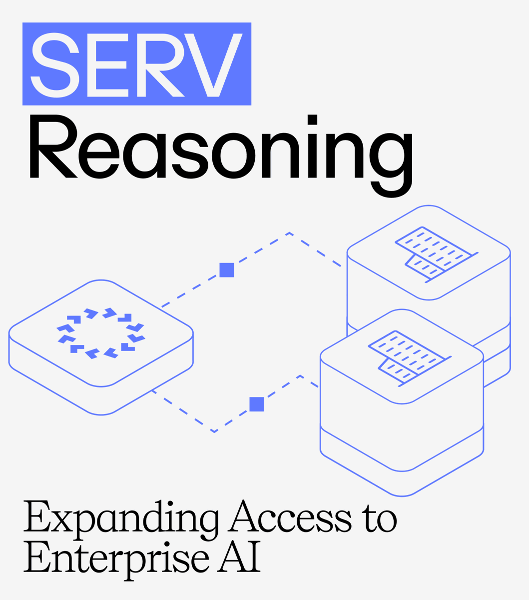 openservai's tweet photo. The next phase of SERV’s enterprise expansion is already in motion.

From conversations with our customers and enterprises, we’ve learned that large organizations increasingly rely on established distribution channels to access and procure technology.

We’ve started expanding SERV Reasoning into these channels, removing the friction for institutions to onboard and adopt SERV Reasoning into their stack.

The first distribution gateway for SERV goes live in  October.