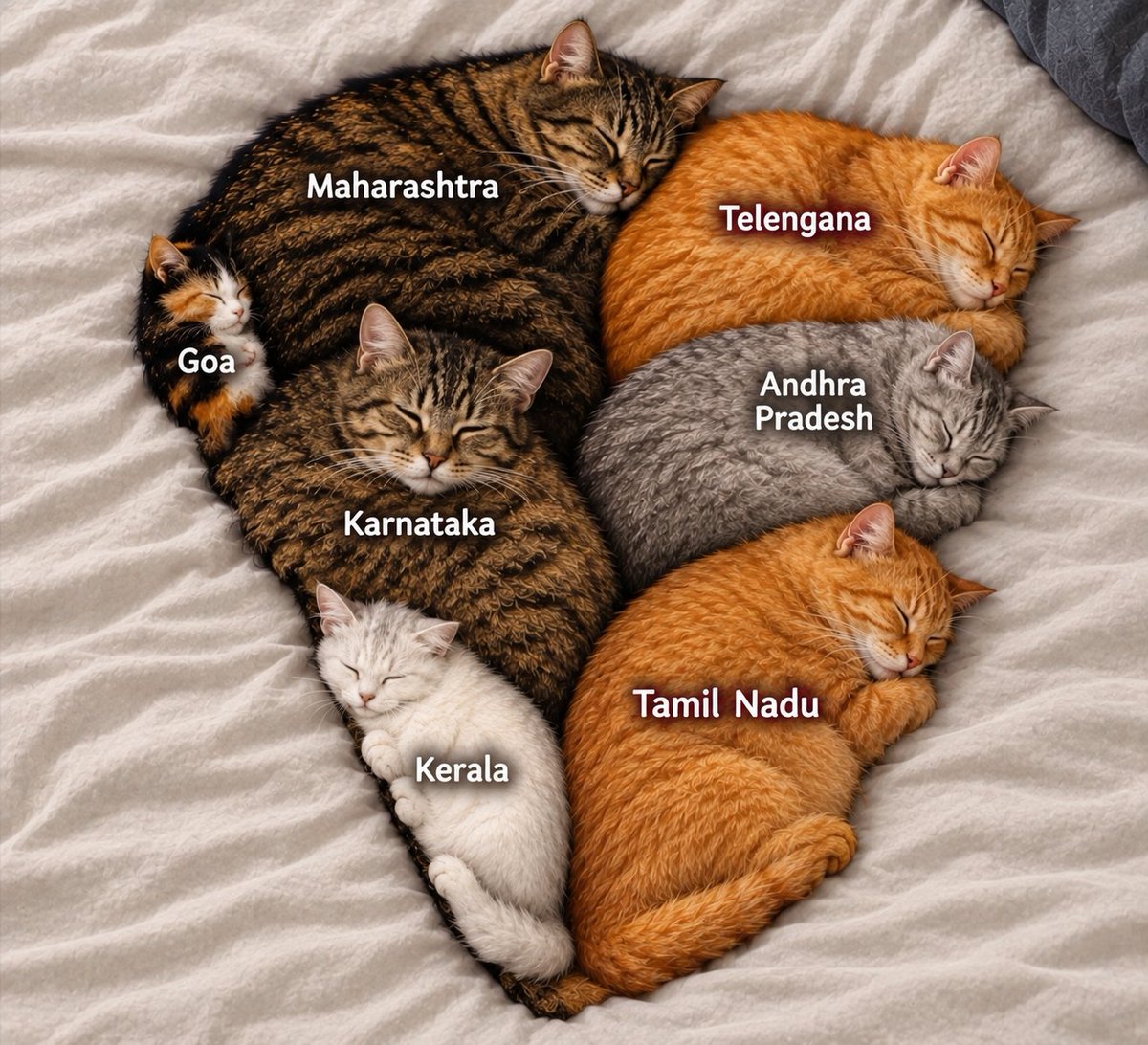 KannadigaSpeaks's tweet photo. All these Cats enjoying Luxury  Life Inside United South India without BHIMARU https://t.co/3g16CR24hL
