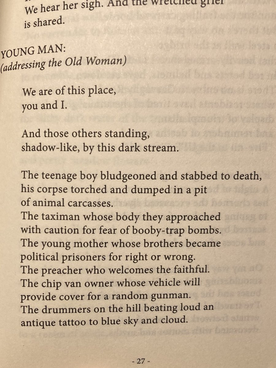 carrtogram's tweet photo. Déjà vu .. current events at #Drumcree and #GarvaghyRoad are depressing. Some years after reporting on the stand-offs of 1998 and 1999, I wrote a verse play, Deirdre Unforgiven, to get what I’d witnessed out of my system. Today, peace hangs in the balance. https://t.co/7hywHBpXQk