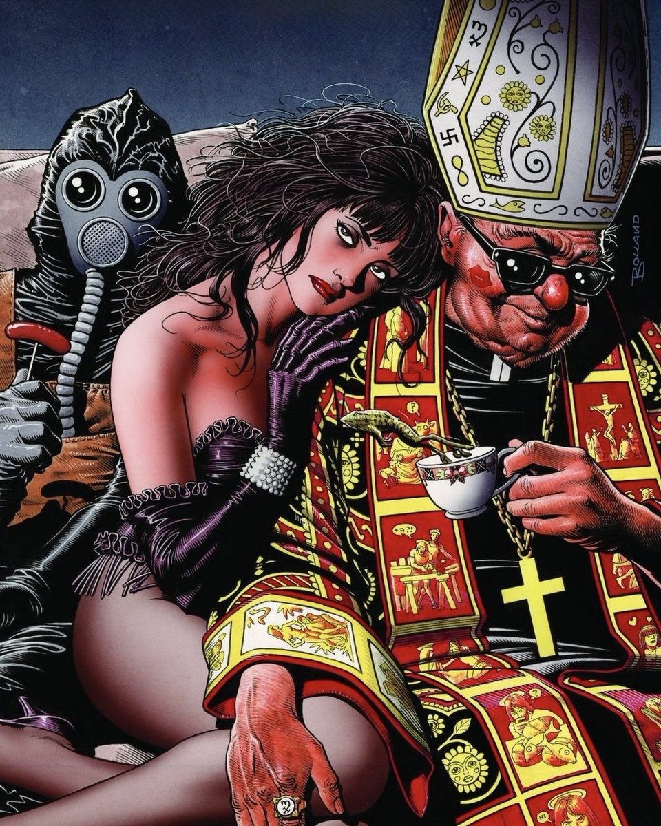 HeavyMetalInk's tweet photo. Art by British comic artist Brian Bolland ✍️🔥 @BollandBrian https://t.co/UW6oS6K0z9