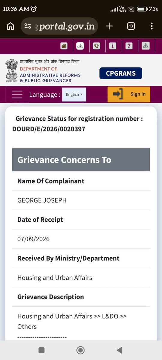 imnarulaashish's tweet photo. @officeofmlk Sir,My uncle filed an app for NOC of property vide app-APP00000509 sent various reminders &amp; visited LDO office delhi but no response received,more than 105 days are over I'm humbly request you to please look into this matter as he facing medical emergency at home. https://t.co/BJxJKey0Mf