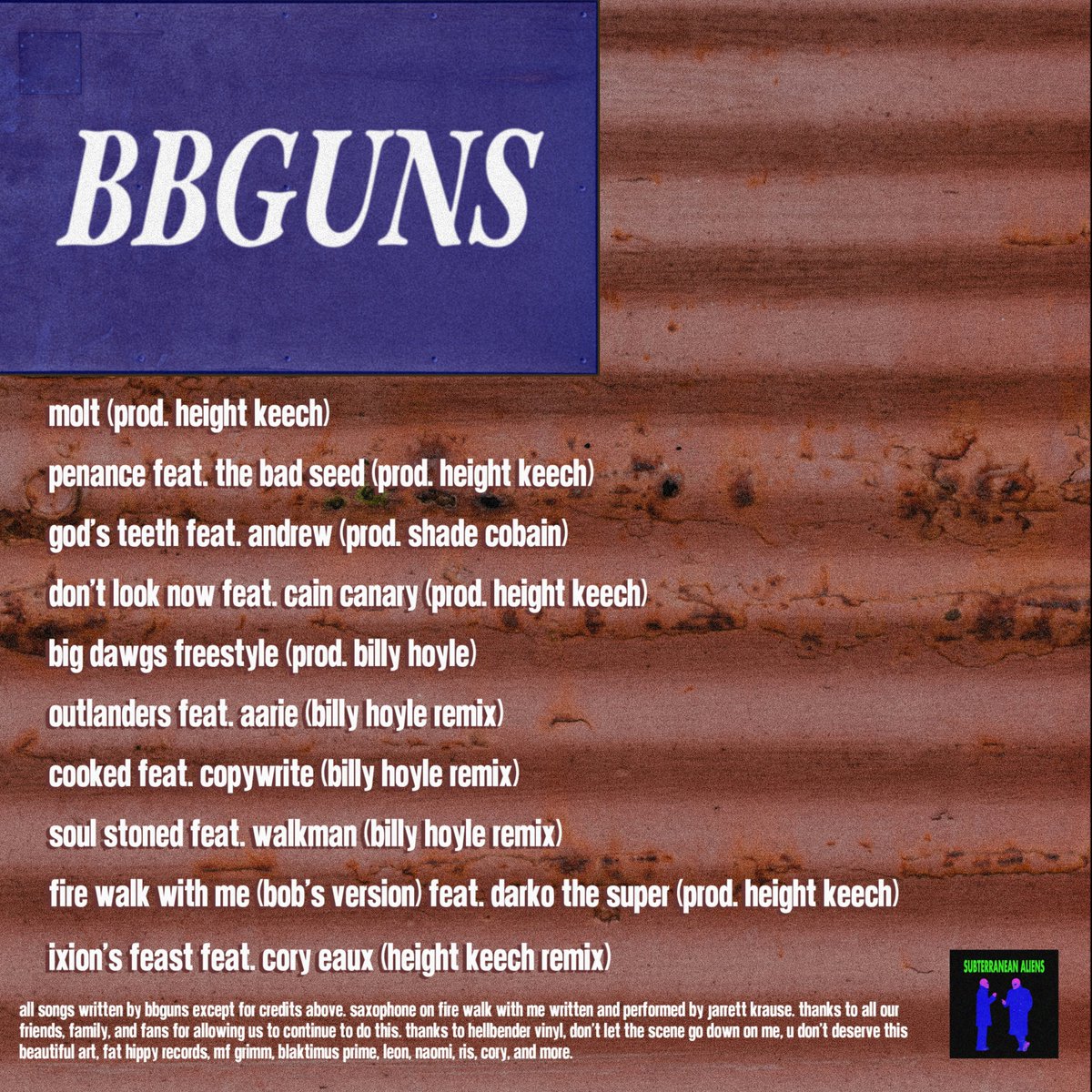BBGunsPGH's tweet photo. SCRAP PACK tracklist reveal. Drops 10/30
feat @HeightKeech @Billy_Hoyle412 The Bad Seed, Shade Cobain, Andrew, Cain Canary, Darko the Super, and more https://t.co/vWB33iQmeX