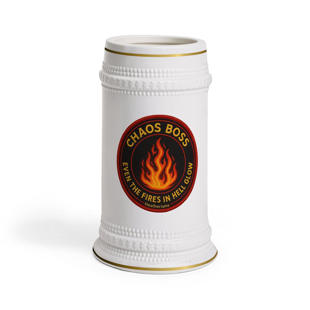 MerriStepa9w's tweet photo. Emergency sip alert: Chaos Boss Firehouse Stein, 22 oz ceramic beer mug, $37. 99. Holds enough cold courage for in-law visits and Wi-Fi outages. Dishwasher-safe, drama-proof, and perfect for pretending you’re on duty. https://t.co/wrKkEErp87